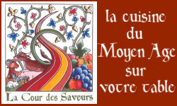 La cour des saveurs, ventes de repas médiévaux